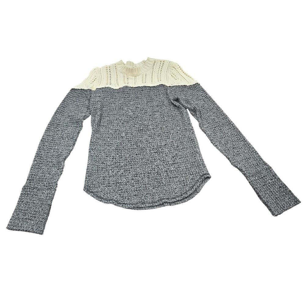 Free People Colorblock Chunky Knit Sweater Women’s Medium Boho